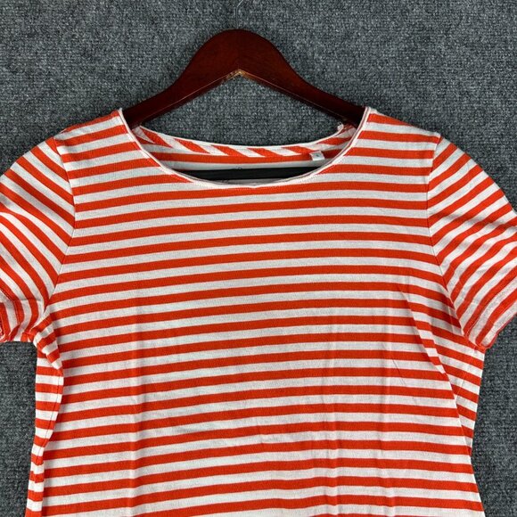 J Crew Top Womens Small Supima Cotton Crewneck Tee Short Sleeve Pullover Striped - Picture 4 of 8
